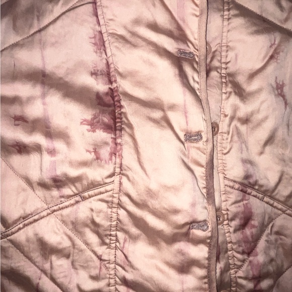 New Marrakech MCMCC Anthropologie Quilted Jacket Tie Dye Pink Size Medium - Picture 5 of 8